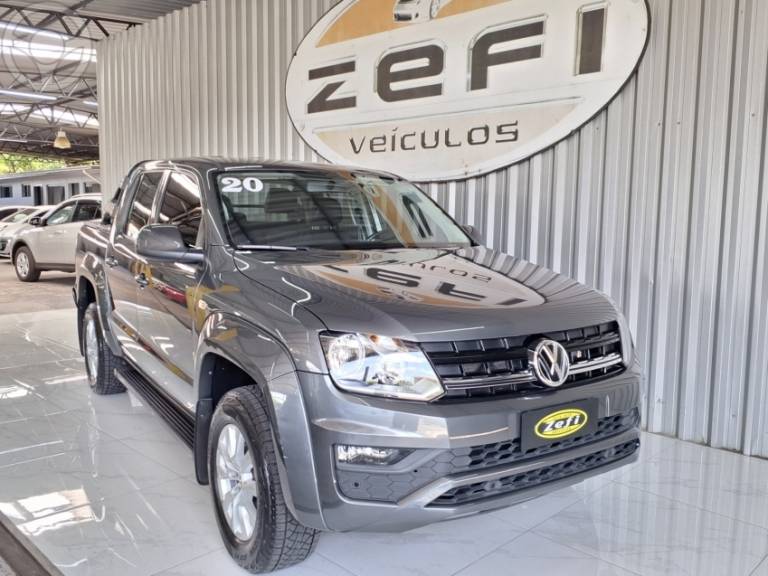 VOLKSWAGEN - AMAROK 2.0 4X4 TDI COMFORTILINE CD DIESEL 4P AUTOMÁTICO - 2019/2020 - CINZA - R$ 127.900,00