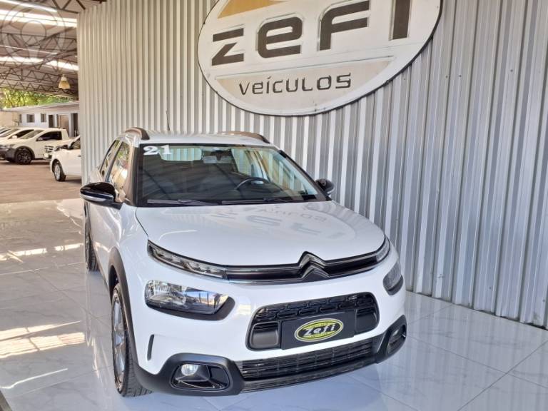 CITROËN - C4 CACTUS 1.6 VTI FEEL BUS FLEX 4P AUTOMATICO - 2020/2021 - BRANCA - R$ 76.500,00
