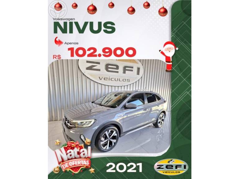 VOLKSWAGEN - NIVUS 1.0 TSI HIGHLINE FLEX 4P AUTOMÁTICO - 2021/2021 - CINZA - R$ 105.500,00