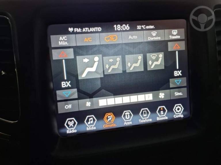 JEEP - COMPASS 2.0 16V FLEX LONGITUDE AUTOMÁTICO - 2019/2020 - CINZA - R$ 101.500,00