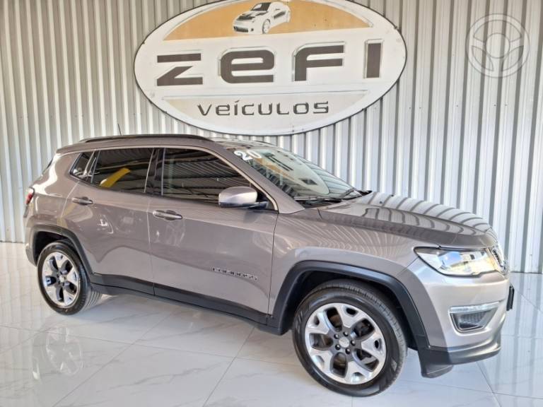 JEEP - COMPASS 2.0 16V FLEX LONGITUDE AUTOMÁTICO - 2019/2020 - CINZA - R$ 101.500,00