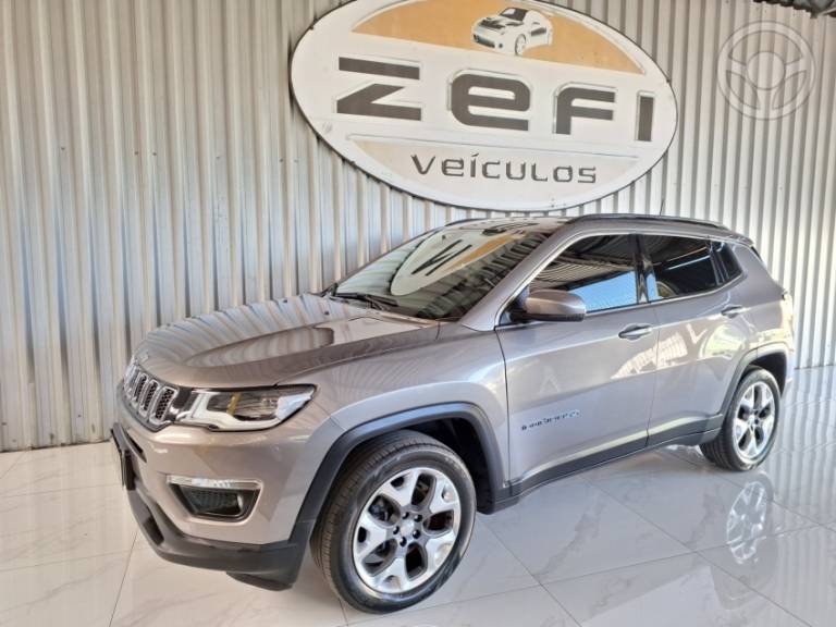 JEEP - COMPASS 2.0 16V FLEX LONGITUDE AUTOMÁTICO - 2019/2020 - CINZA - R$ 101.500,00
