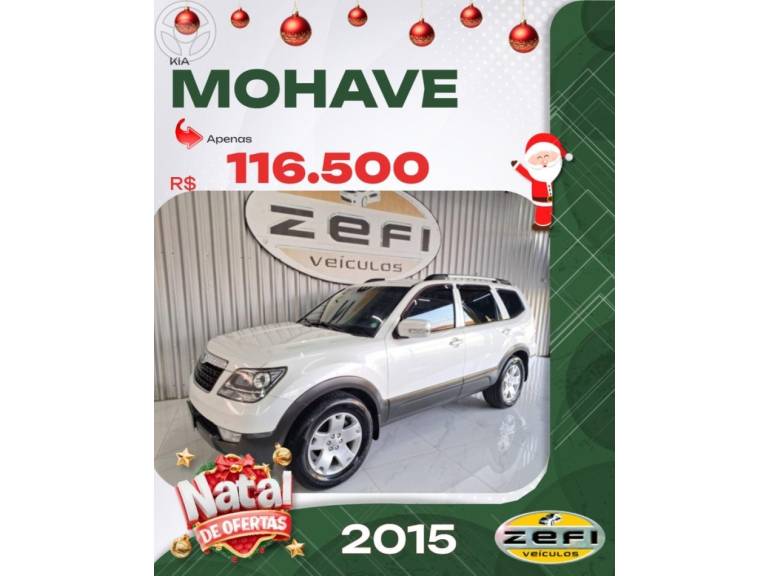 KIA MOTORS - MOHAVE 3.0 4X4 V6 24V TURBO DIESEL 4P AUTOMÁTICO - 2014/2015 - PEROLA - R$ 118.900,00