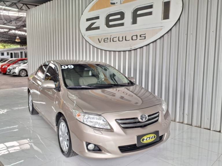 TOYOTA - COROLLA 1.8 SE-G 16V FLEX 4P AUTOMÁTICO - 2008/2009 - BEGE - R$ 58.900,00